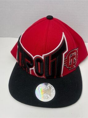 TapOut Red Black Snap Back Cotton Cap